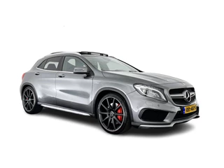Mercedes-Benz GLA AMG 45 4MATIC *PANO | XENON | 1/2LEATHER | MEMORY-PACK | HARMAN/KARDON | KEYLESS |  CAMERA | SPORT-SEATS | HEATED-SEATS | NAVI-FULLMAP | SHIFT-PADDLES | 20''ALU | ECC | PDC | CRUISE*