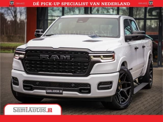 Dodge Ram 1500 1500 Limited Night High Output 540HP 706Nm | Massage + Full Option | De Meest Luxe en Volle Pick-Up in zijn Klasse | Comfortabele Dubbele Cabine met Royale 5 Zitplaatsen | BPM vrij | Nu Leverbaar uit Voorraad | Voorraad Nr 2298 - 7479