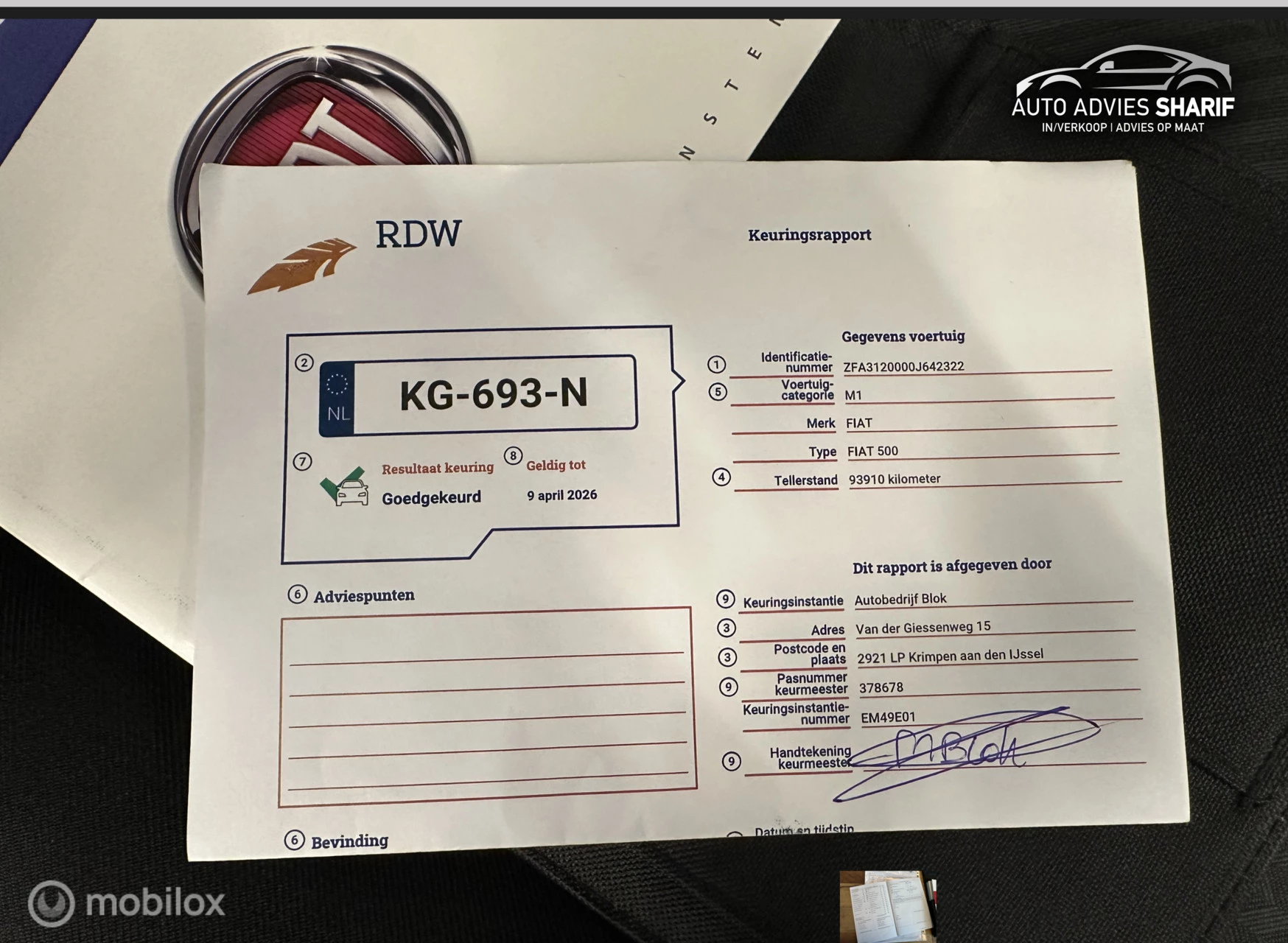 Hoofdafbeelding Fiat 500