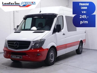 Mercedes-Benz Sprinter 316 CDI 163 pk Dubbel Cabine L2H2 Airco Cruise Control, Trekhaak, 270 Graden Deuren, PDC V+A, 6-Zits