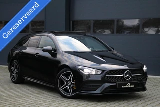 Mercedes CLA-klasse Shooting Brake 180 AMG Panodak Widescreen Sfeerverlicht NightPakket Camera Stoelverw PrivacyGlass 99000KM BJ2020