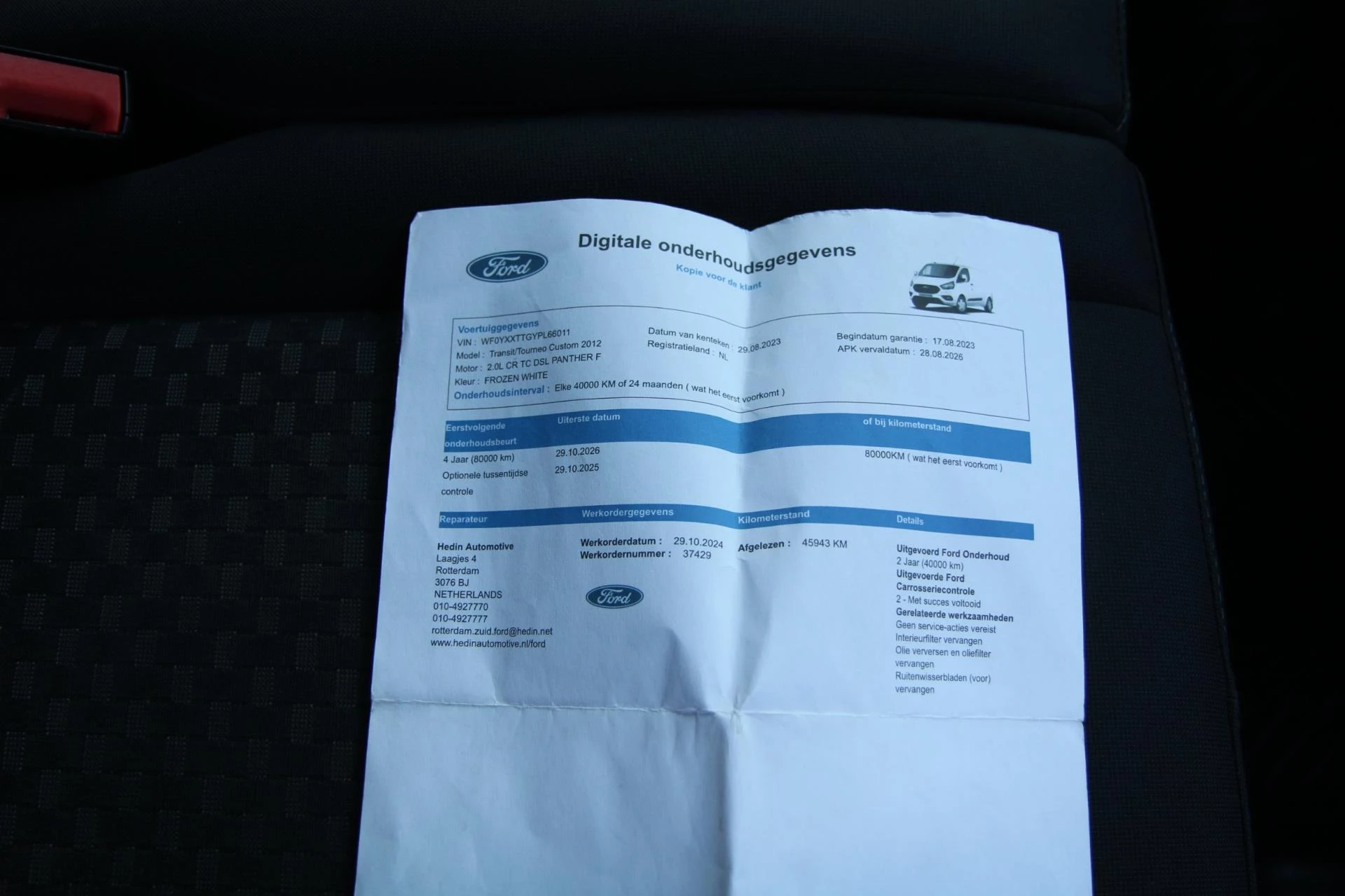 Hoofdafbeelding Ford Transit Custom