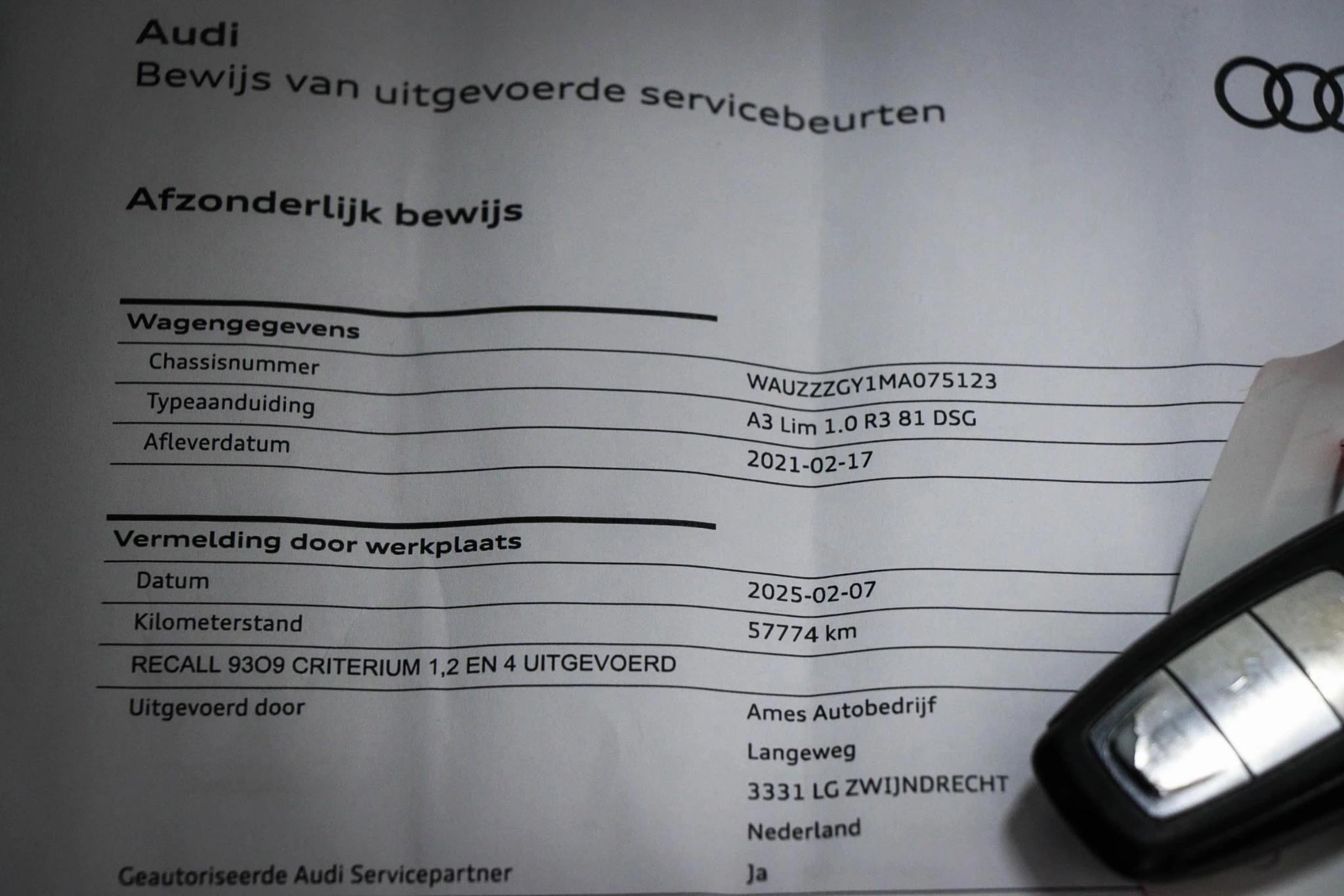 Hoofdafbeelding Audi A3