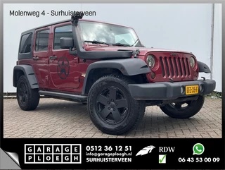 Hoofdafbeelding Jeep Wrangler Jeep Wrangler Unlimited 3.8 Sport Sahara 5-deurs Airco Cruise Snorkel Uitstraling!