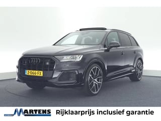 Audi Q7 55 TFSI e 381pk quattro 2x S-Line Black Edition Trekhaak Camera Luchtvering Matrix Led B&O Keyless Panoramadak Virtual Cockpit Navigatie