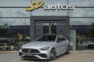 Hoofdafbeelding Mercedes-Benz C-Klasse Mercedes-Benz C-klasse C300 AMG 258pk Panoramadak Digital light Stoelventilatie Head-up 19" LMV Memory Night pakket