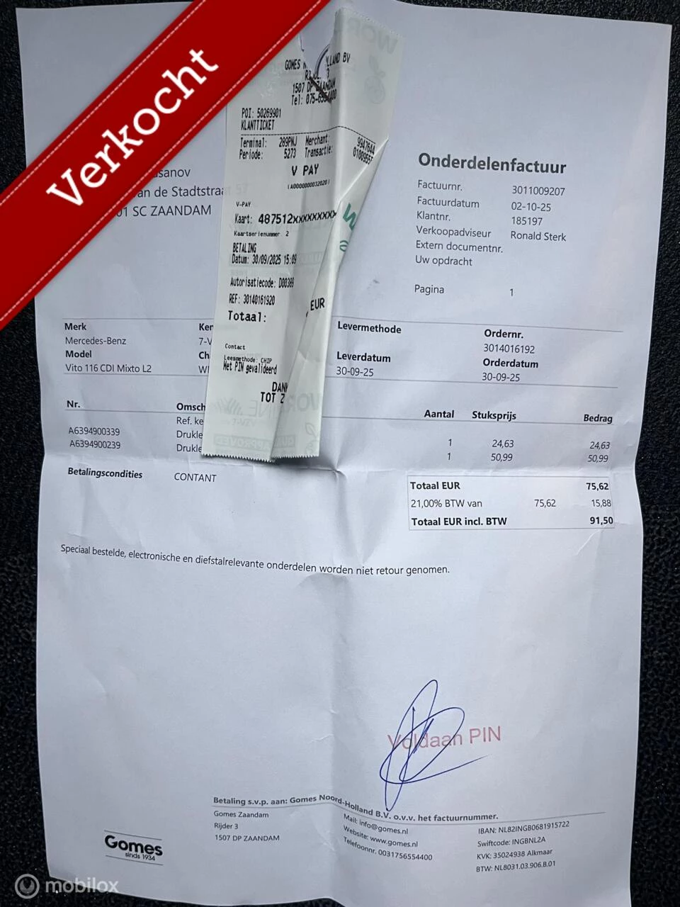 Hoofdafbeelding Mercedes-Benz Vito