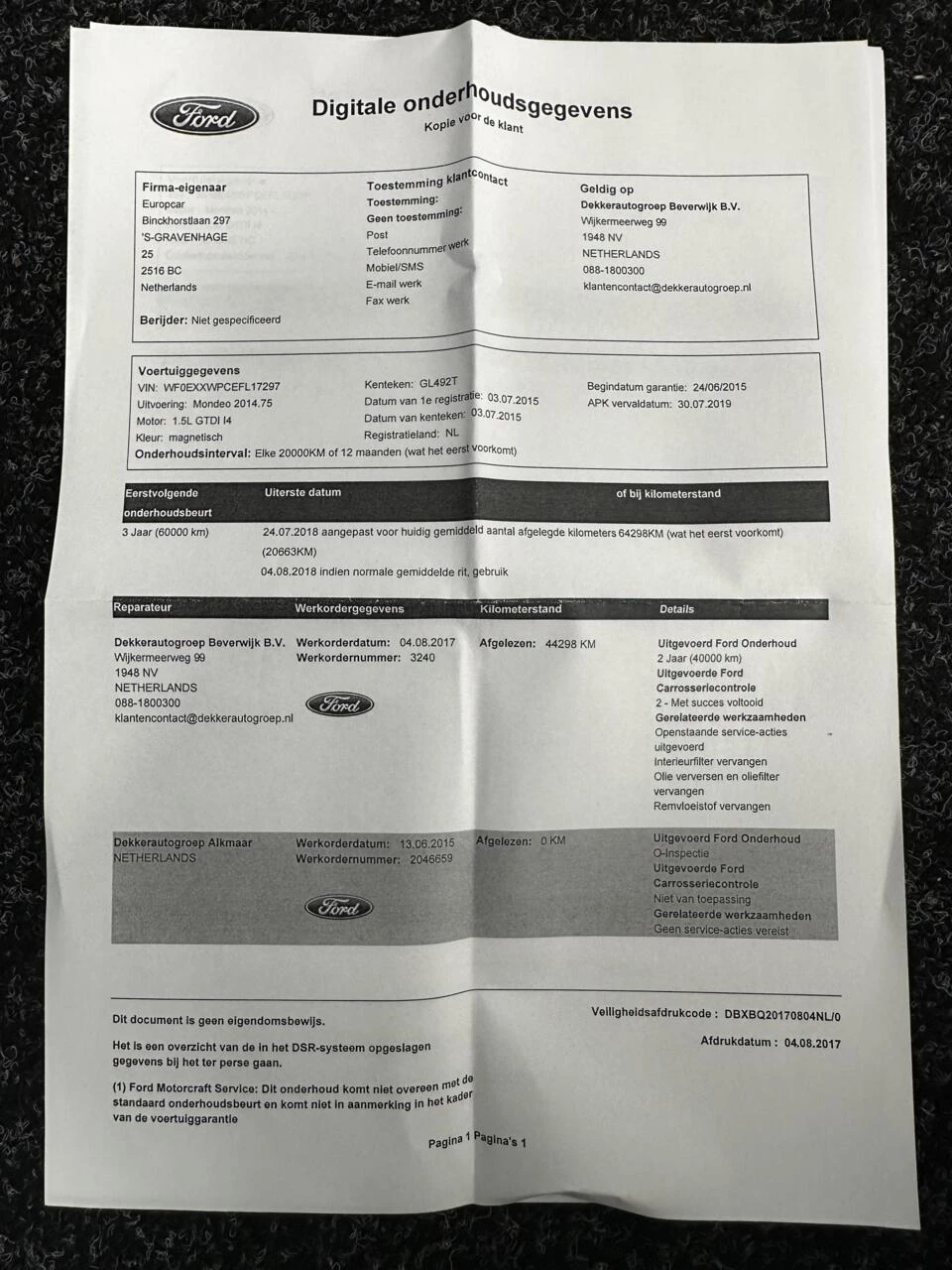 Hoofdafbeelding Ford Mondeo