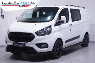 Ford Transit Custom 2.0 TDCI 130 pk Dubbel Cabine Edition 6-Zits Navi, Camera, 18" LMV, Raptor Grille, Treeplanken