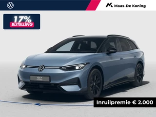 Hoofdafbeelding Volkswagen ID.7 Volkswagen ID.7 Tourer Limited Edition 77 kWh accu 286 pk · Draadloze telefoonlader · Achteruitrijcamera · Multifunctioneel stuurwiel ·