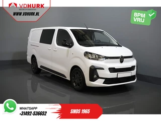 Citroën Jumpy 2.0 HDI 180 pk Aut. DC Dubbel Cabine BPM VRIJ! 2x Schuifdeur/ Virtual Cockpit/ Navi/ Carplay/ Camera/ PDC/ Cruise/ Trekhaak/ Airco