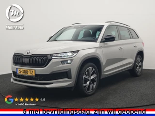 Škoda Kodiaq 1.5 TSI Sportline Business 150pk DSG | Trekhaak Af Fabriek | Adaptive Cruise | Camera | Alcantara Sportstoelen Memory & Verwarmd | Keyless | Sfeerverlichting | Apple Carplay | Virtual | Navigatie | DAB |