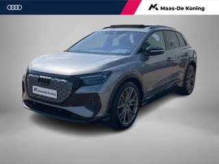 Hoofdafbeelding Audi Q4 e-tron Audi Q4 e-tron 40 S Line 82 kWh 150kW/204PK · Panoramadak · Leder · Camera + Parkeersensoren