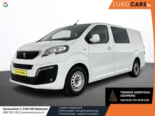 Peugeot Expert Long Dubbele Cabine Asphalt L3 2.0 HDi 120pk Aut-8 Airco Navi Carplay Cruise Control Trekhaak Lang Luxe Dubbele Cabine