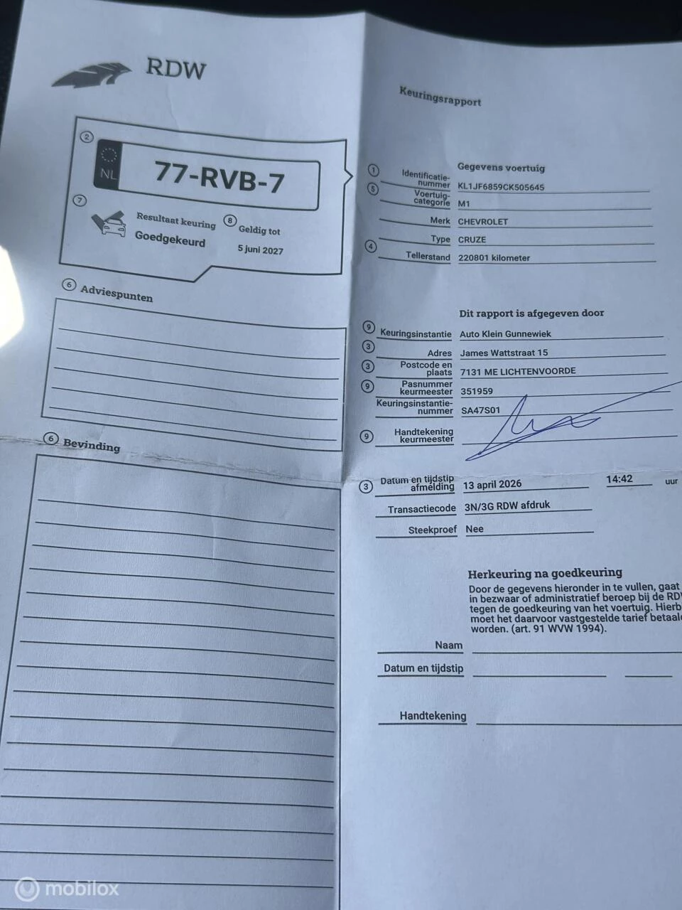 Hoofdafbeelding Chevrolet Cruze