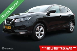 Nissan Qashqai 1.2 N-Connecta Automaat, Trekhaak, Pdc voor + achter + camera, Cruise, Clima, Donker glas, Stoelverwarming, All season banden
