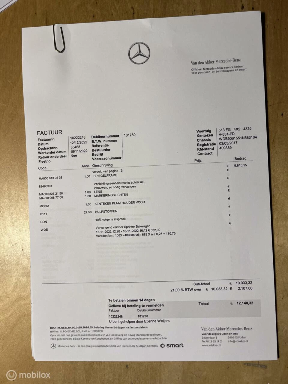 Hoofdafbeelding Mercedes-Benz Sprinter