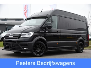 MAN TGE 3.180 35 2.0 L3H3 4x4 Black Edition Camera, Cruise, Carplay, LED, Sper, 177pk, Leder, 2 x geveerde stoel, Sensoren, Trekhaak, Uniek!