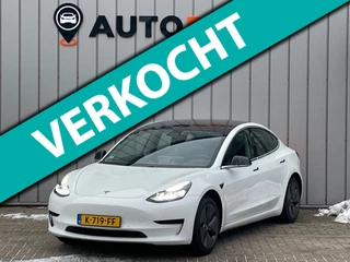 Tesla Model 3 Standard RWD Plus 60 kWh SOH91% 1E EIG DEALEROND TREKHAAK |AUTOPILOT|CAMERA|LEER|STOELVRM|PANO|ELEK.STOELEN|NAVI|