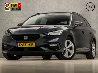 SEAT Leon Sportstourer 1.4 TSI eHybrid PHEV FR 204Pk Automaat (APPLE CARPLAY, GROOT NAVI, CAMERA, SFEERVERLICHTING, LEDER, SPORTSTOELEN, TREKHAAK, KEYLESS, ADAPTIVE CRUISE, NIEUWSTAAT)
