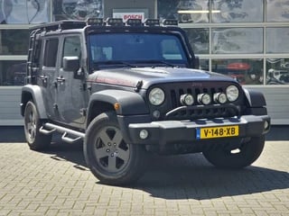 Jeep Wrangler 2.8 CRD Rubicon|Marge|Roofrack|sidebars|LED-bars|carplay|Camera|grijskenteken|