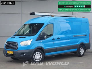 Ford Transit 130pk L3H2 Trekhaak Airco Cruise Camera Parkeersensoren Standkachel Werkplaatsinrichting Euro6 APK 05-2026 L3 12m3 Airco Trekhaak Cruise control