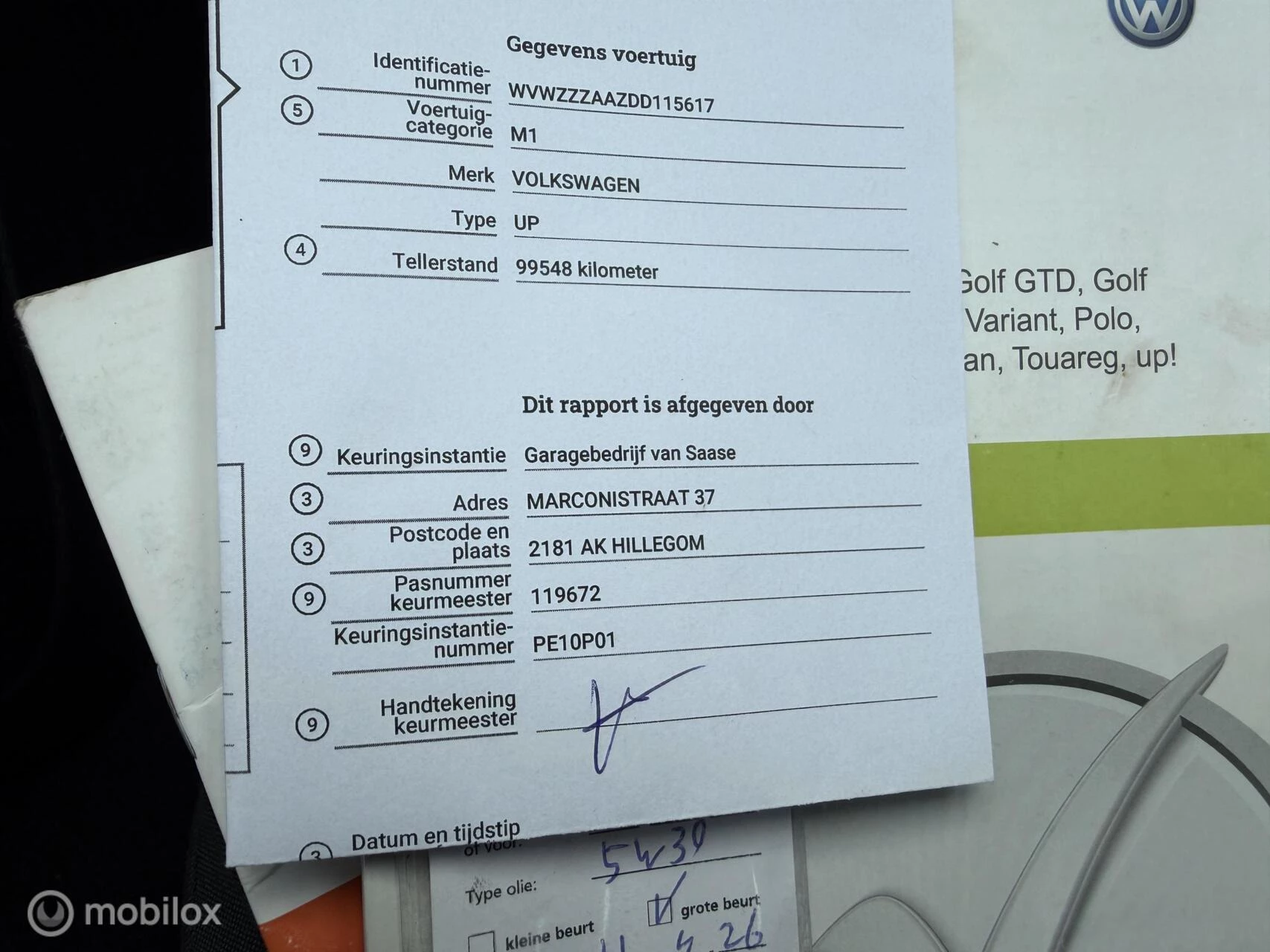 Hoofdafbeelding Volkswagen up!