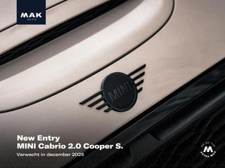 MINI Cabrio 2.0 Cooper S Rockingham GT Edition, NL-auto, JCW, H/K, LED, 17", sport-stl., keyless, NP53k
