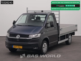 Volkswagen Transporter 110pk Open Laadbak Airco Cruise Euro6 Pritsche Open Box Pickup Airco Cruise control