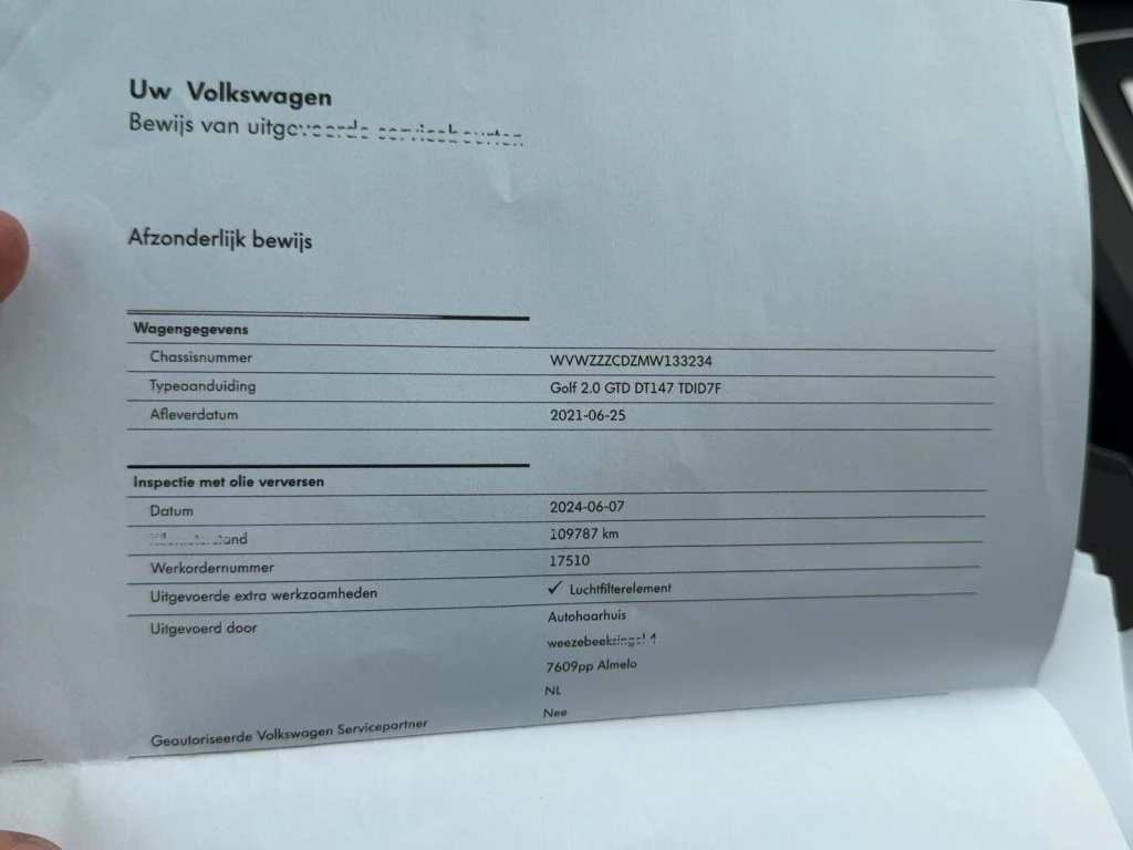 Hoofdafbeelding Volkswagen Golf