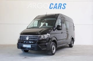 Hoofdafbeelding Volkswagen Crafter Volkswagen Crafter 2.0 TDI ZWART L3/H3 HIGHLINE CAMERA PDC CARPLAY TREKHAAK CRUISE CONTROL LEDER NAP LEASE / INRUIL MOG