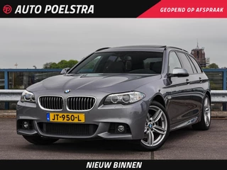 BMW 5-serie Touring 520d High Executive M Sport | Panoramadak | Leder | Comfortzetels | Memory | Luchtvering | Trekhaak | 19" | Dealeronderhouden