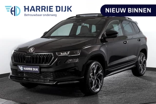 Hoofdafbeelding Škoda Karoq Škoda Karoq 1.5 TSI 150 PK ACT Sportline Business - Automaat | S/K-Panodak | Columbus pakket | Dig. Cockpit | Adapt. Cruise | Elek. Klep | Stuur-+Stoelverw. | Camera | NAV+App. Connect | ECC | LED | LM 19" | 3500