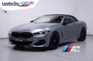 Hoofdafbeelding BMW 8 Serie BMW 8-serie 840d xDrive High Executive HUD DAB Harman-Kardon  Softclose driving-assist nachtzicht warmte-comfort pakket connected-service aircollar apple-carplay  Frozen Bleustone met carbon inleg 21"LMV M-Pakket
