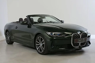 BMW 4 Serie Cabrio 430iA ** LASER, NAVI+, BRUIN LEDER, NEKVERW, 18-inch LMV, VERW. STUUR ** 1e EIG - UNFALLFREI ** ** INFORMEER OOK NAAR ONZE AANTREKKELIJKE FINANCIAL-LEASE TARIEVEN **