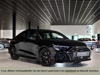 Audi RS3 A3 Limousine 2.5 TFSI Quattro 400 pk Hulk Edition B&O|Panorama|Adaptive Cruise|Keyless|Sportstoelen|Fijnnappa|Carbon|Full LED