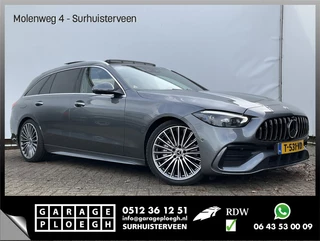 Mercedes-Benz C-Klasse Estate 180 AMG Line Pano Burmester Memory HUD Trekhaak Leer Verw+Ventilatie BOMVOL!