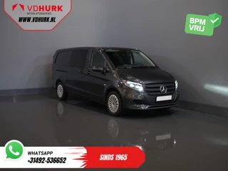 Mercedes-Benz Vito 116 CDI Aut. L3 DC Dubbel Cabine BPM VRIJ! 6 Pers./ 2xSchuifdeur/ LED/ Stoelverw./ 270Gr. Deuren/ Carplay/ Camera/ Cruise/ Trekhaak