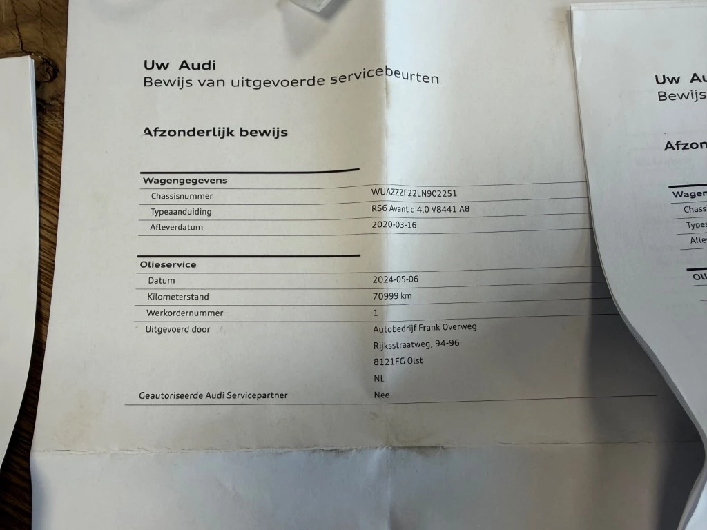 Hoofdafbeelding Audi RS6