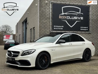 Hoofdafbeelding Mercedes-Benz C-Klasse Mercedes-Benz C63 S AMG Pano/Ceramic/Carbon/Burmester/360