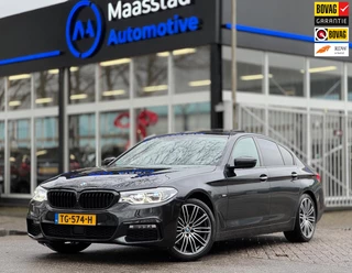 BMW 5-serie 520d Adaptive + Drive pilot Opendak Dealeronderhouden Night Pakket Stoelkoeling+verwarming Stiksel interieur 19-inch