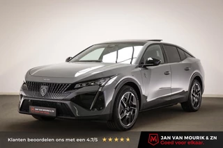 Hoofdafbeelding Peugeot 408 Peugeot e-408 GT 58 kWh | NIEUW | PANORAMADAK | STUURVERWARMING | MASSAGE | DAB | APPLE | 360 CAMERA