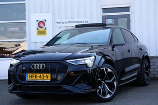 Hoofdafbeelding Audi e-tron Audi e-tron Sportback S quattro 95 kWh 503PK*Excl. BTW*Perfect Onderh.*Adapt. Luchtvering/Pano/B&O/ACC/360Camera/3D camera/Memorie/HUDLED/Keyless Entry+Go/Stoelverw./Stuurverw./Apple Carplay-Android/21 inch LM/VOL*