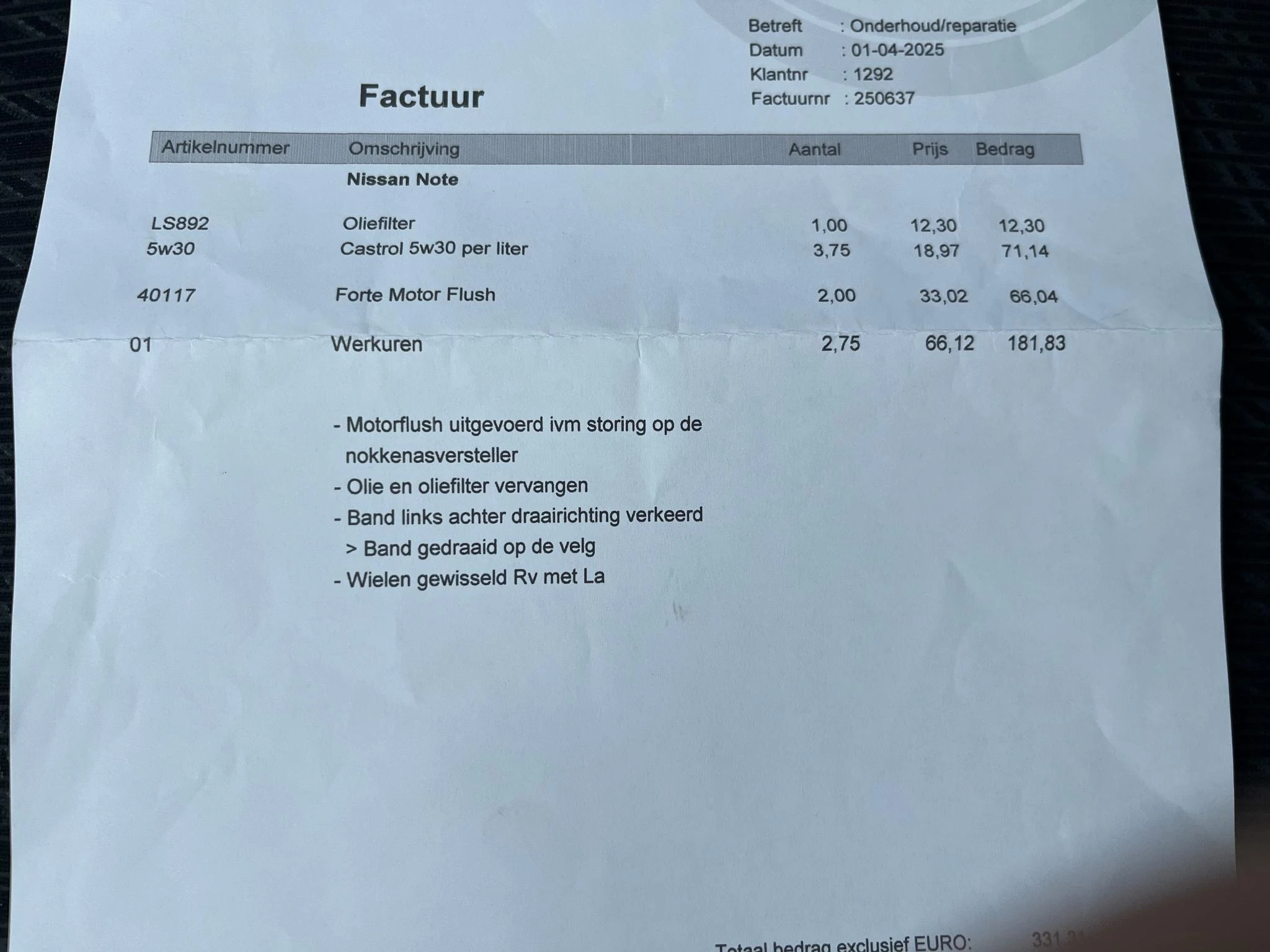 Hoofdafbeelding Nissan Note