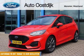 Ford Fiesta 1.0 EcoBoost Hybrid ST-Line 125PK Carplay-Navi Climate Cruise Control Privacy Glass Parkeersensoren Achter *Sportief*