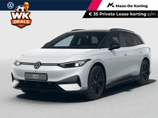 Hoofdafbeelding Volkswagen ID.7 Volkswagen ID.7 Limited Edition 59 kWh accu, 204 PK · Achteruitrijcamera · Draadloze telefoonlader · Sfeerverlichting · Rondomzichtcamera ·