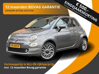 Fiat 500C CABRIO TWINAIR TURBO LOUNGE NAVI/CRUISE/LED/52.000 KM/NL-AUTO