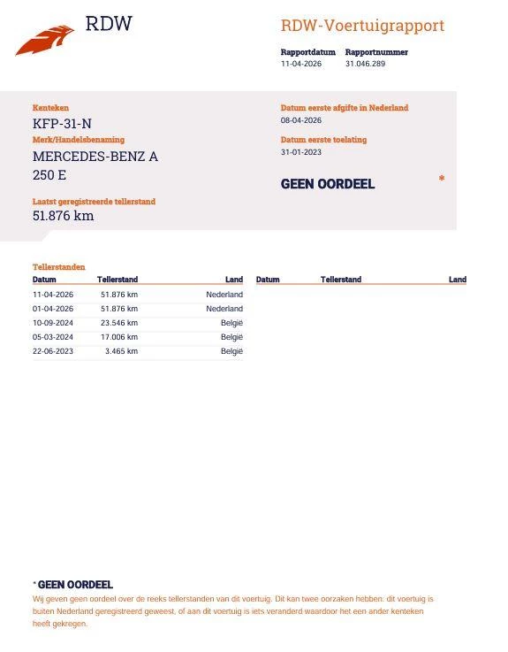 Hoofdafbeelding Mercedes-Benz A-Klasse