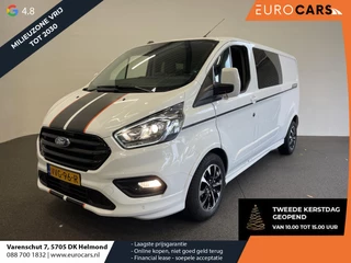 Ford Transit Custom 320 2.0 TDCI L2H1 170PK Sport Automaat Dubbele Cabine Airco Cruise Control Bluetooth Navi Trekhaak