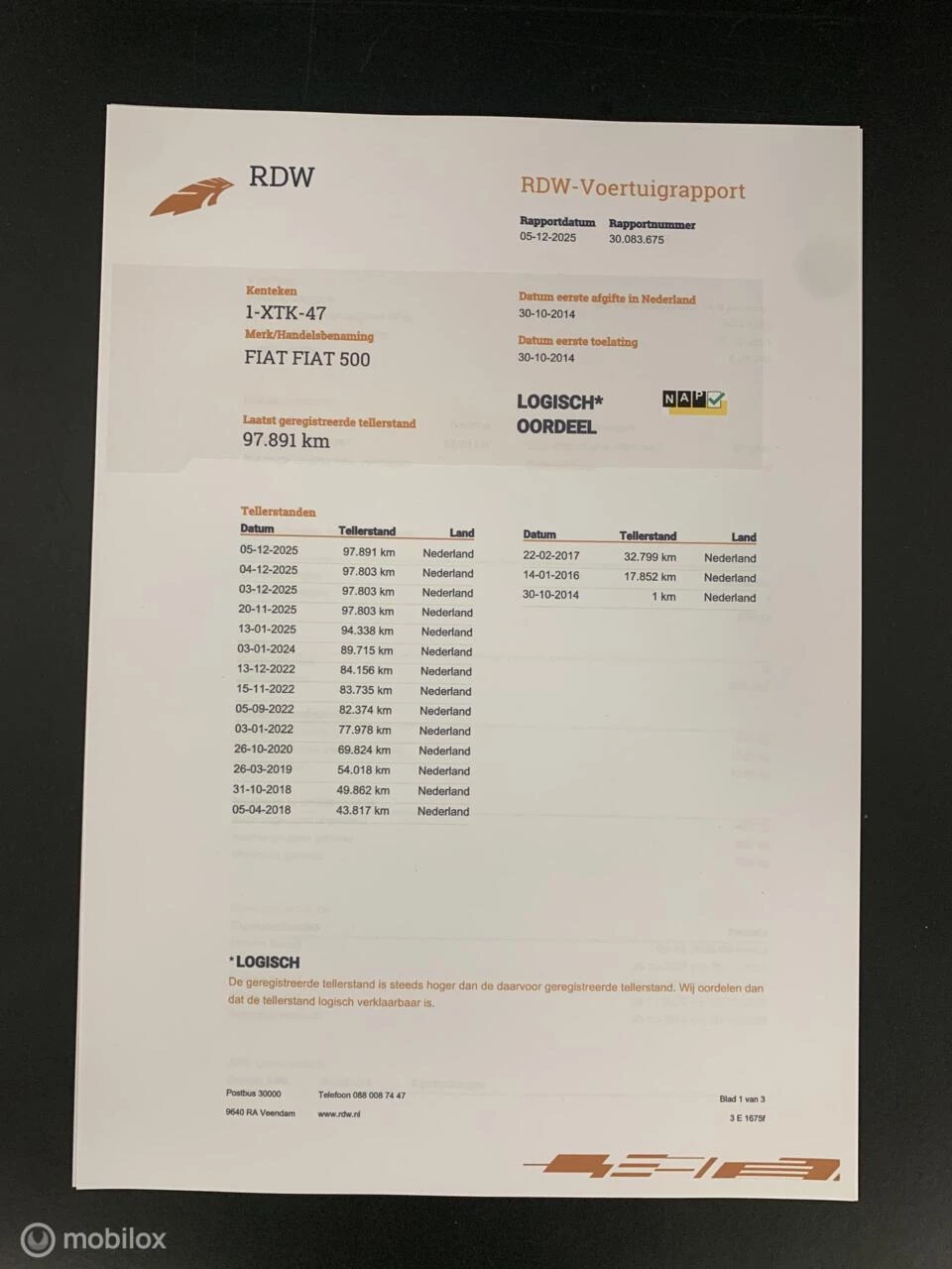 Hoofdafbeelding Fiat 500C